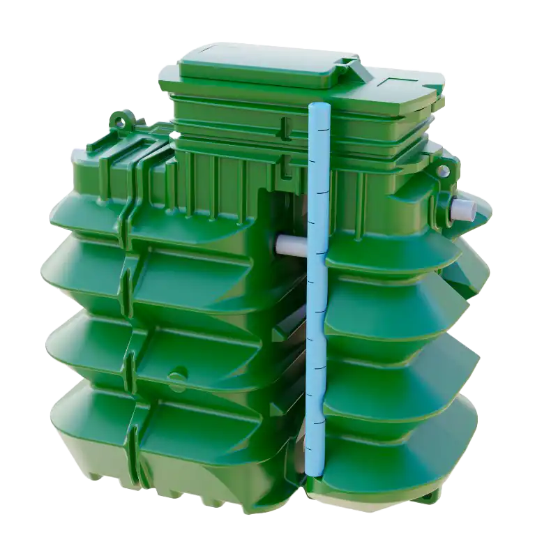 photo micro-station à insérer au niveau du H2 Solutions d'assainissement individuel